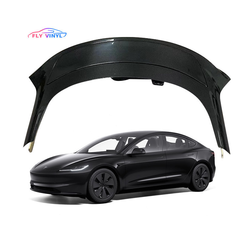 Model 3 Y X S accessories Automatic True dry carbon fiber tail wing Car Matte Spoiler Universal tesla electric spoiler