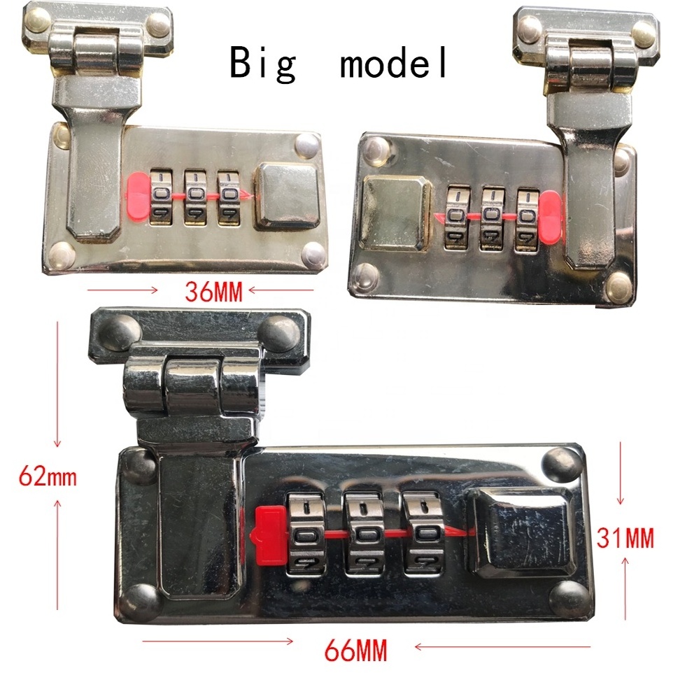 Number Lock &alloy Combination Lock For Aluminum Box And Cabinet , Aluminum &leather Case Number Wheels