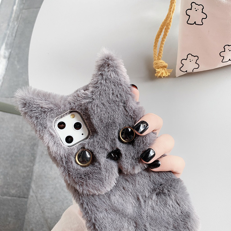 3d Cartoon Silicone Cute Cat Phone Case For Iphone Case Funny Phone Cover Cat Ears phone case For Iphone 13 3d Cat Back Cover