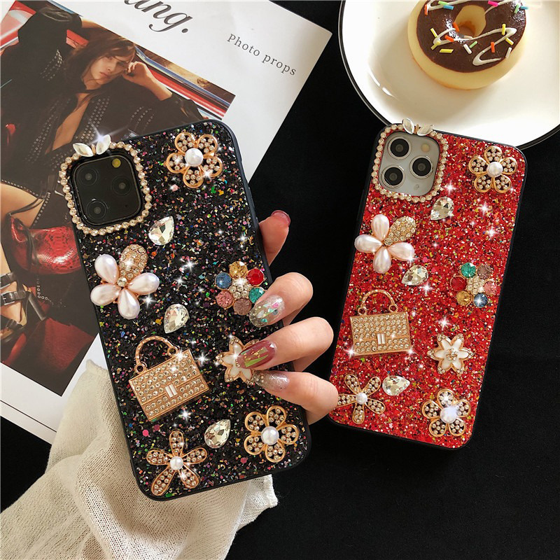 Luxury Women Rhinestone Phone Case For iPhone 13 11 Pro MAX X XS MAX XR 6S 7 8 Plus diamond phone Case TPU Bling Phone Case