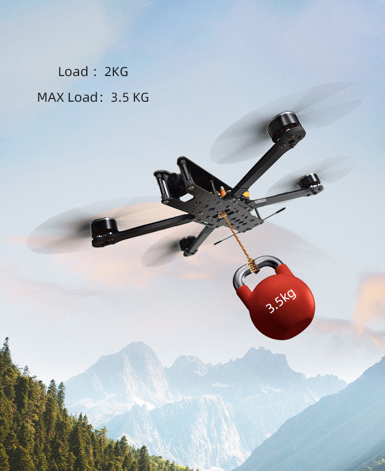 Flh7 7-Inch FPV UAV with Night Vision Camera 3D View Mode LED Lights Foldable Design 20km Flight Distance