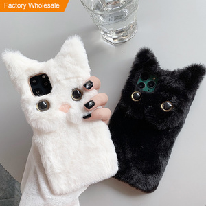 3d Cartoon Silicone Cute Cat Phone Case For Iphone Case Funny Phone Cover Cat Ears phone case For Iphone 13 3d Cat Back Cover