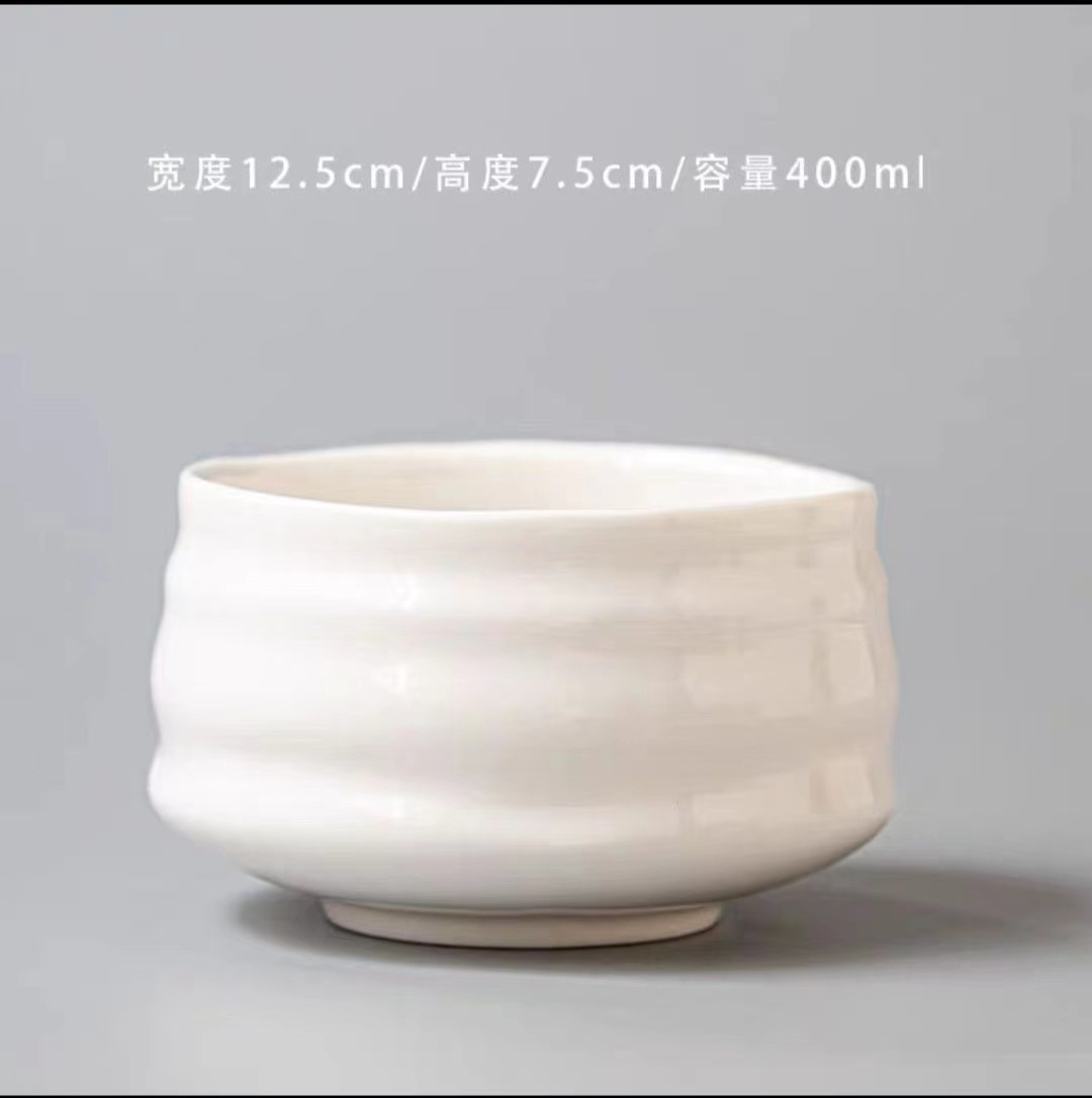 Hot Japanese Style White Porcelain Noodle Soup Bowls Ramen Ceramic Bowl For Home Hotel