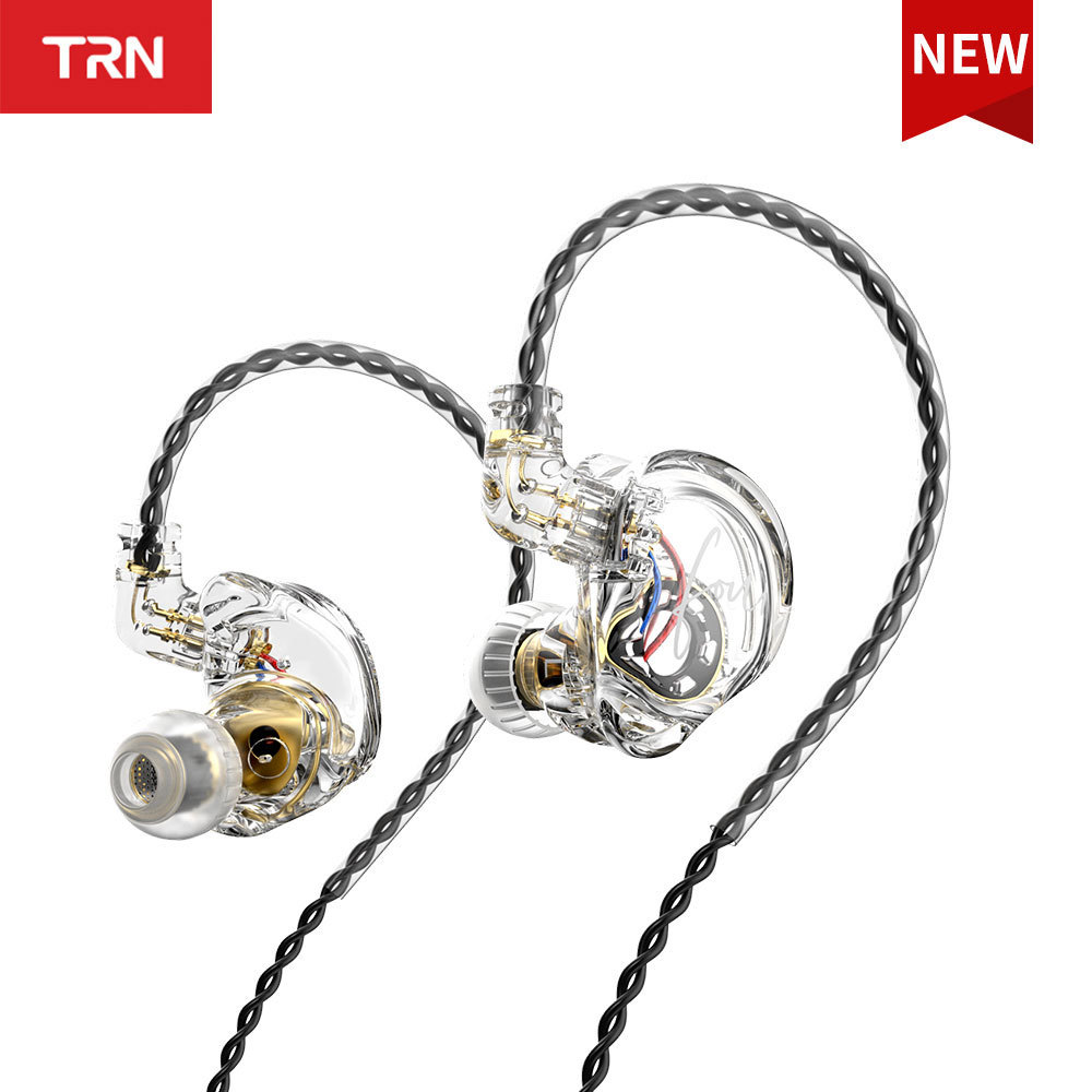 TRN CS4 Hi-FI Earphones 1DD Dynamic HIFI Bass Earbuds Running Sports Headphones Game Headset For TRN MT1MAX