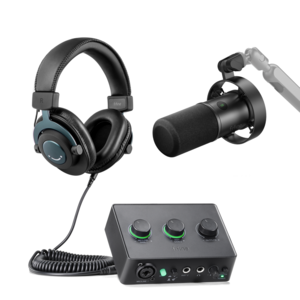 Fifine Podcast Bundle USB And Mixers Recording Studio XLR Dynamic Microphone PC Monitor Headphone External Audio Sound Cards