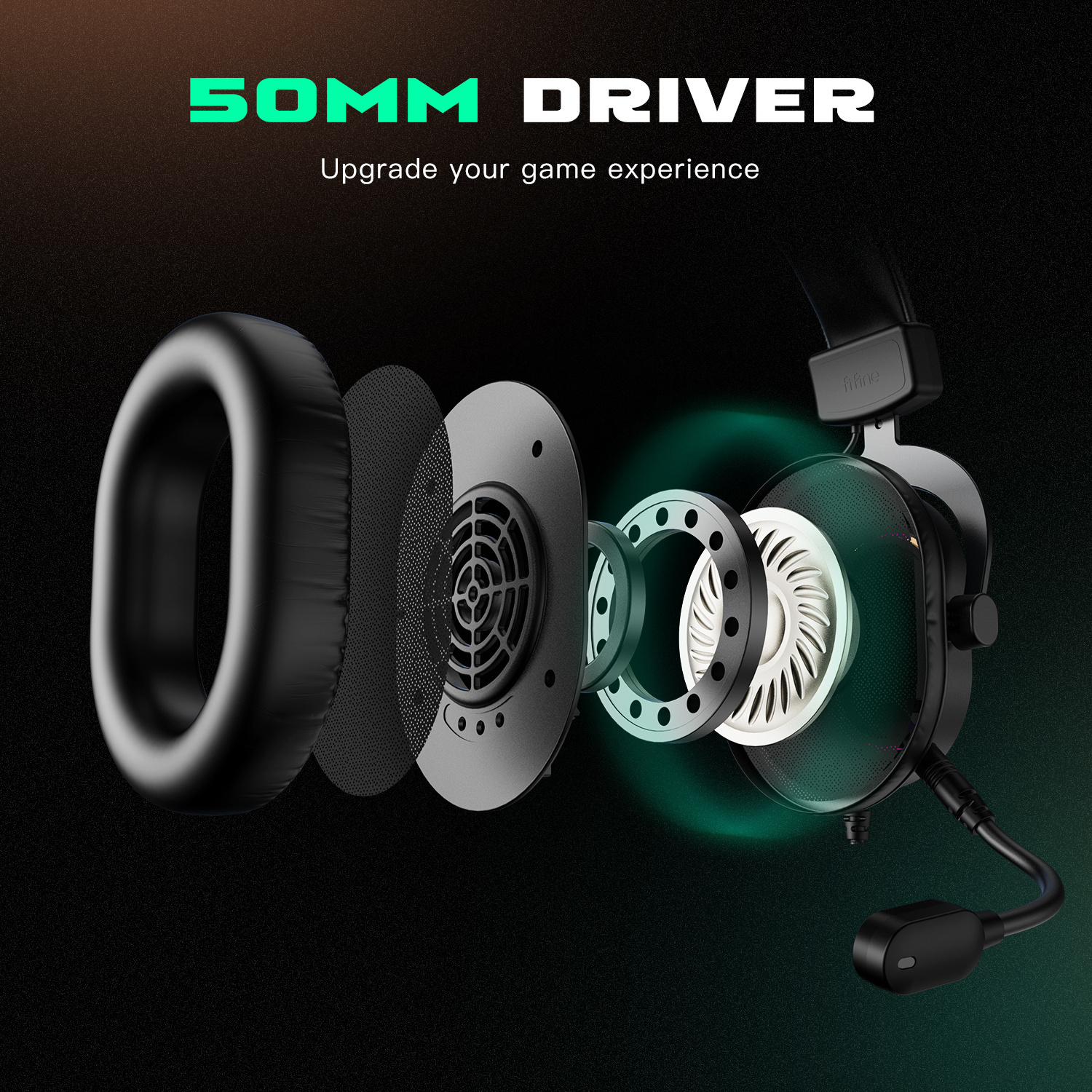 Fifine H6 High Quality 7.1 Surround Sound Gaming Headset RGB Gaming Headphones USB Wired Gamer Headset Gaming Headphones