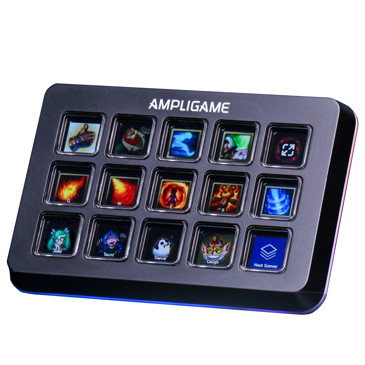 Fifine Stream Deck LCD Key Console Stream Controller Customizable Deck with Monitor Bar for Video Editing Live Streaming