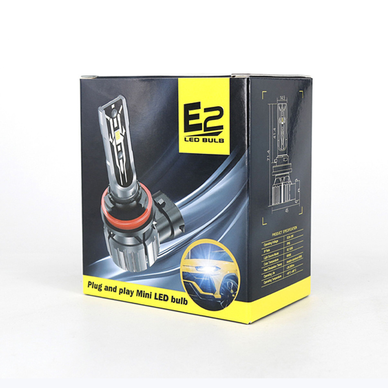 Mass production 8000 lumen E2 LED mini bulb H7 H11 9005 led headlight conversion kit better than C6 led