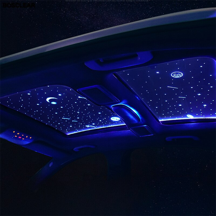 Galaxy space starry Pop night sky ceiling design for ceiling panel 3D Effect PVC Stretch Ceiling Film Car Roof Top Light