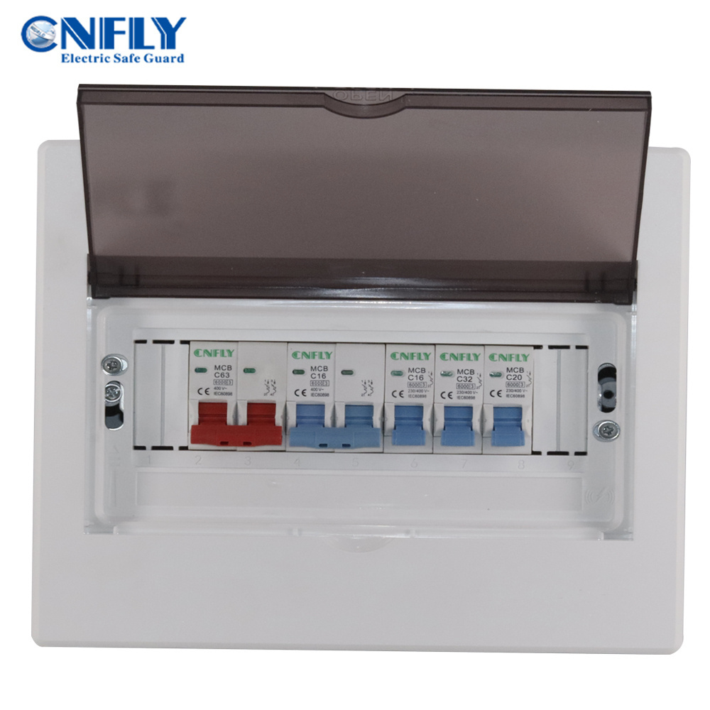 CNFLY Factory price Plastic Power Circuit Electric Distribution Box MCB Junction Circuit Breaker Box