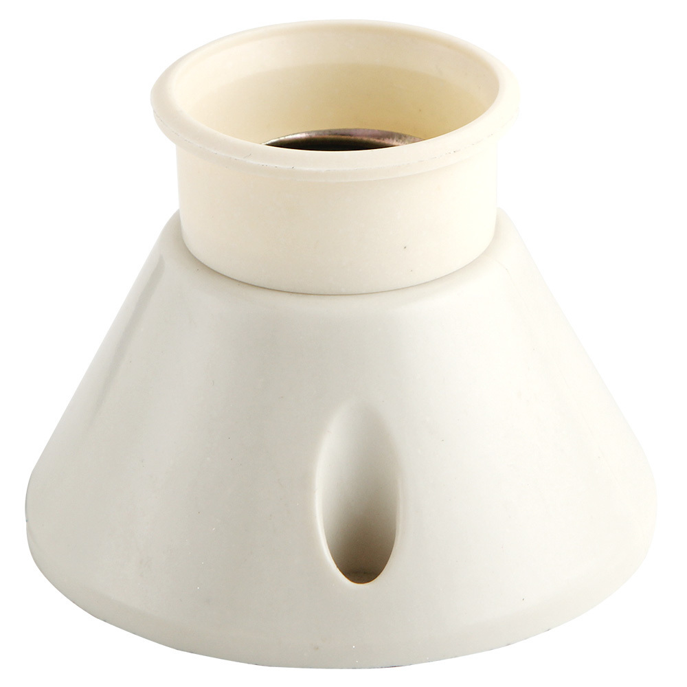 Universal Screw Bulb Socket Types White Round Shape Bakelite Ceiling Light E27 E14 Lamp Holder