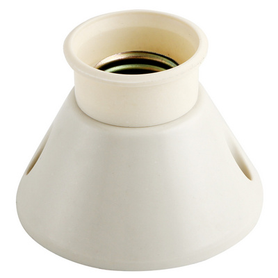 Universal Screw Bulb Socket Types White Round Shape Bakelite Ceiling Light E27 E14 Lamp Holder