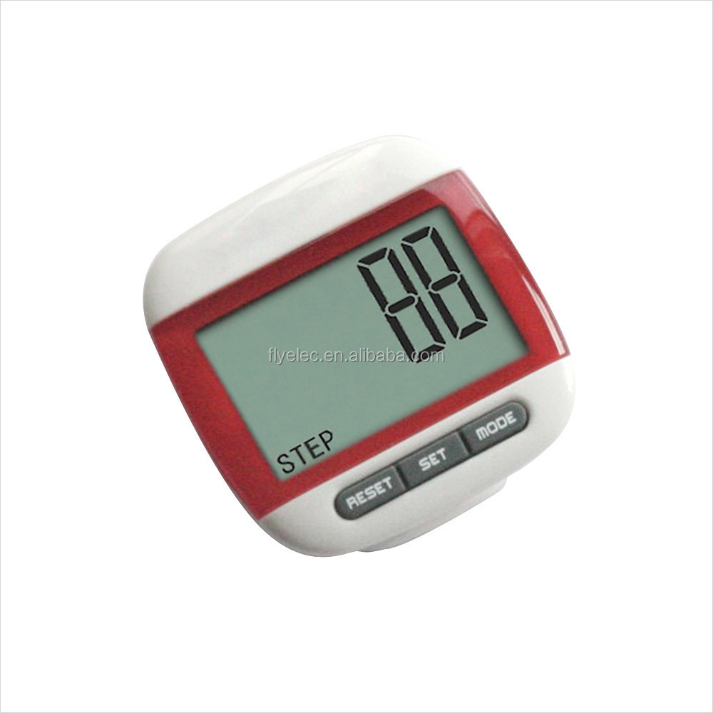 Big screen digital mechanical pedometer with clip