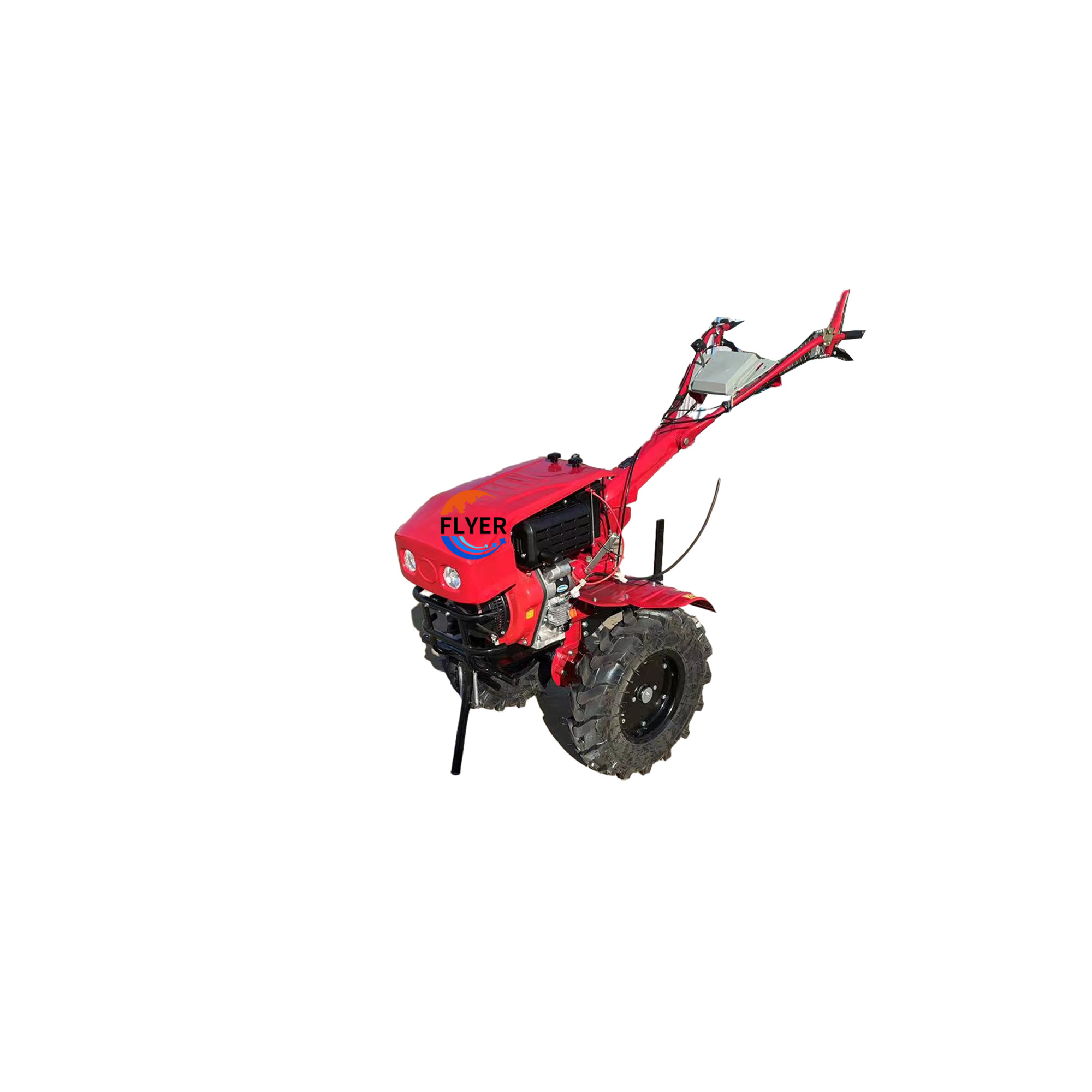 7HP 12HP Diesel Motocultor 2WD Hand Walking Tractor Mini Power Tiller