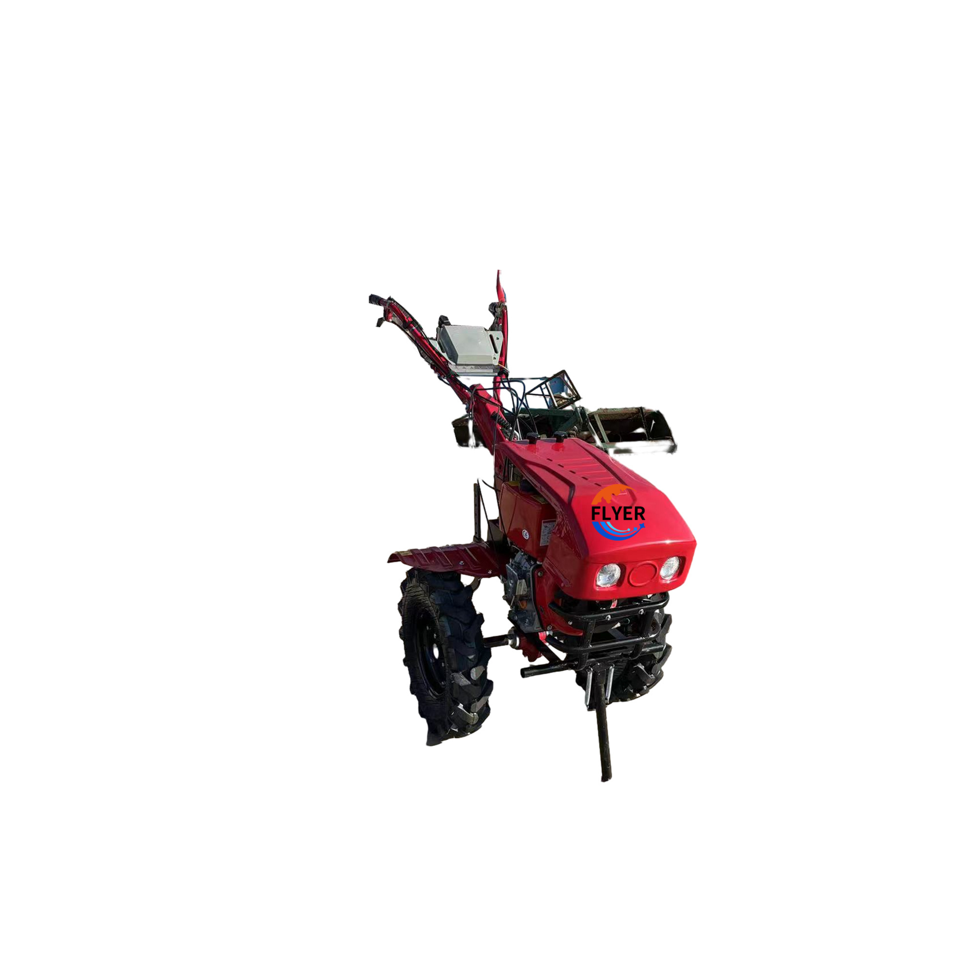 7HP 12HP Diesel Motocultor 2WD Hand Walking Tractor Mini Power Tiller