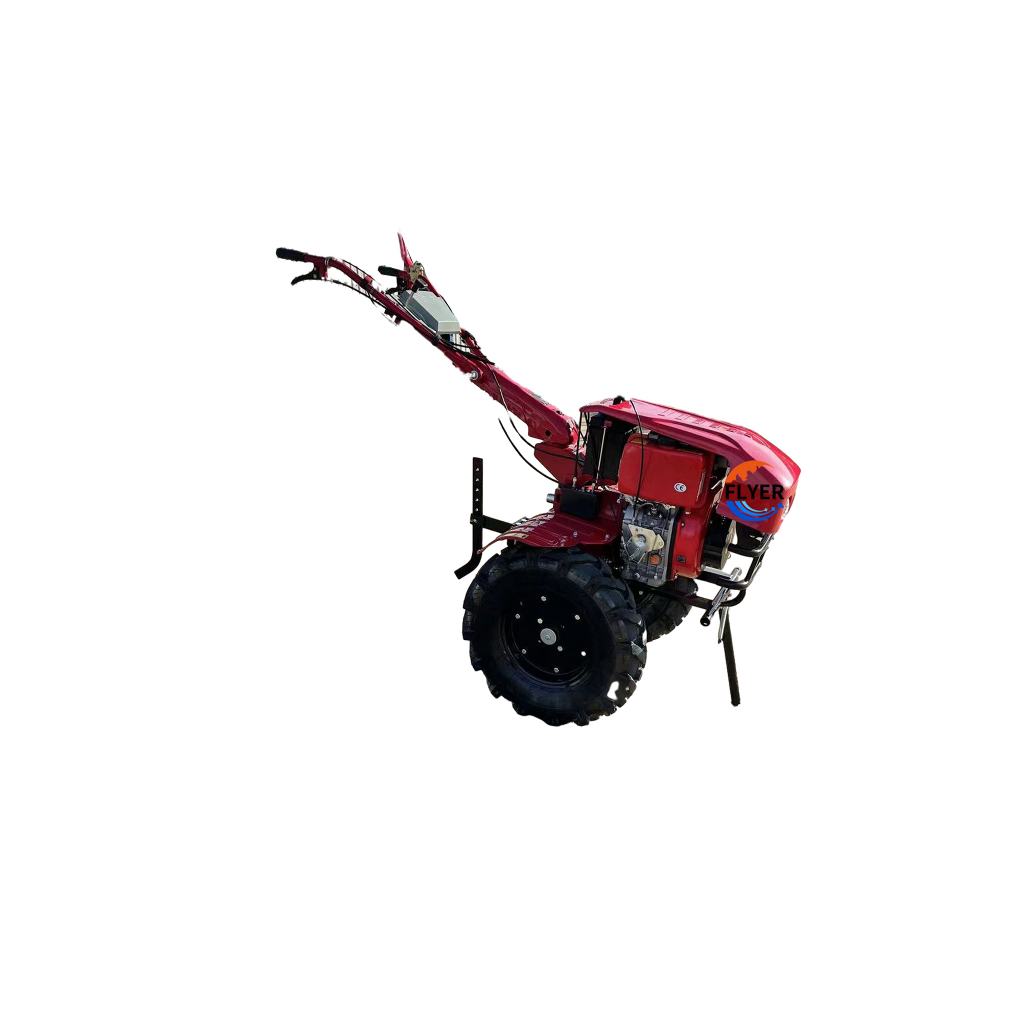 7HP 12HP Diesel Motocultor 2WD Hand Walking Tractor Mini Power Tiller