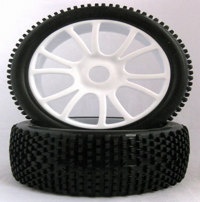 RC Car 1/8 Scale Buggy Tire/Wheels with many different colors (180049)