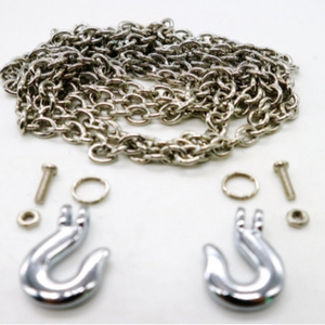 1/10 RC Metal Big G tow hook with Chain Trailer for crawler accessories SCX10 D90 FZ0006