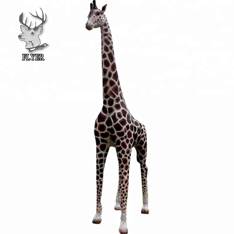 2023 Hot sale outdoor life size Fiberglass giraffe statue for sale