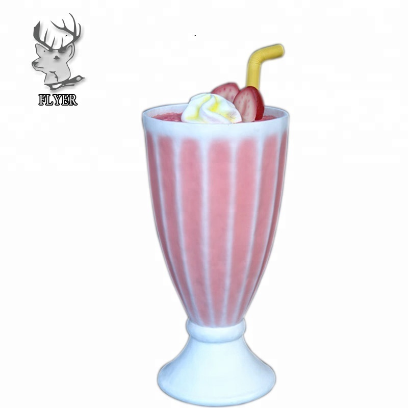 Shop decoration large fiberglass ice cream for sale