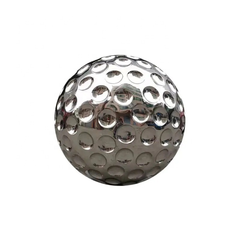 Outdoor Decoration Metal Stainless Steel Sculpture Golf Ball Sculpture For Sale