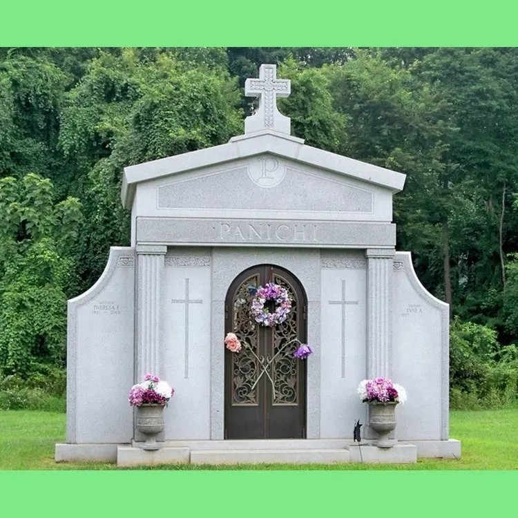 Cemetery Monument Granite Marble Holy Family Sculpture Monument Tombstone