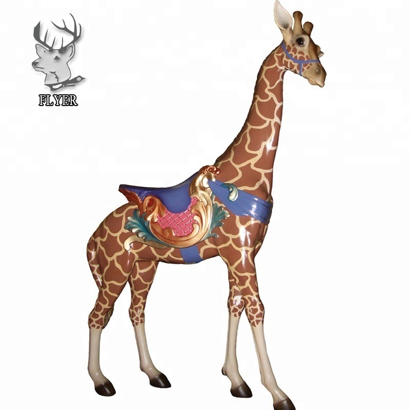 2023 Hot sale outdoor life size Fiberglass giraffe statue for sale