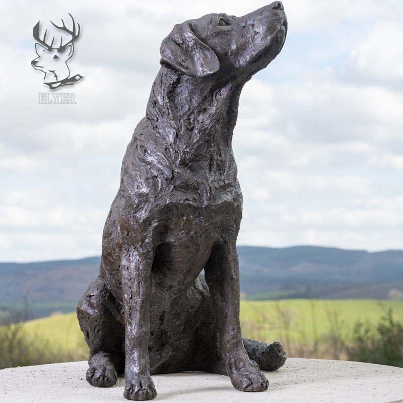 Custom Metal Craft  Life Size Art Decoration Animal Statue Bronze Great Danes Dog Statue