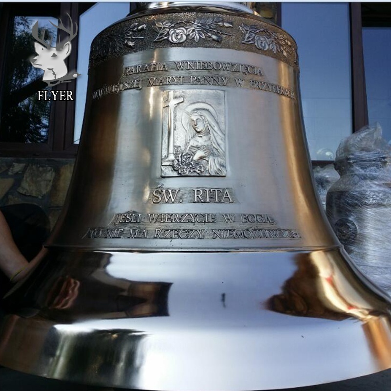 European style large outdoor decoration metal bronze church bell sculpture for sale