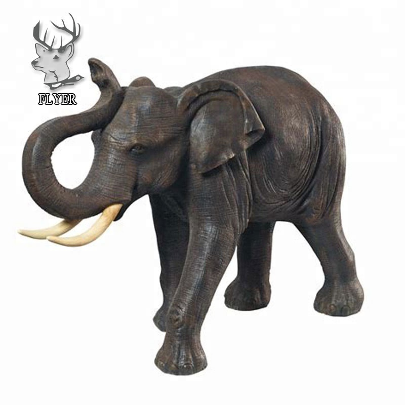 Factory supply large resin elephant sculpture cheap fiberglass animal elephant statue for outdoor garden