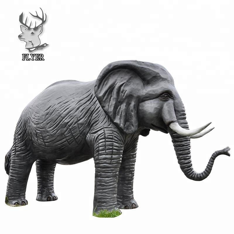 Garden elephant pink color large fiberglass elephant statue