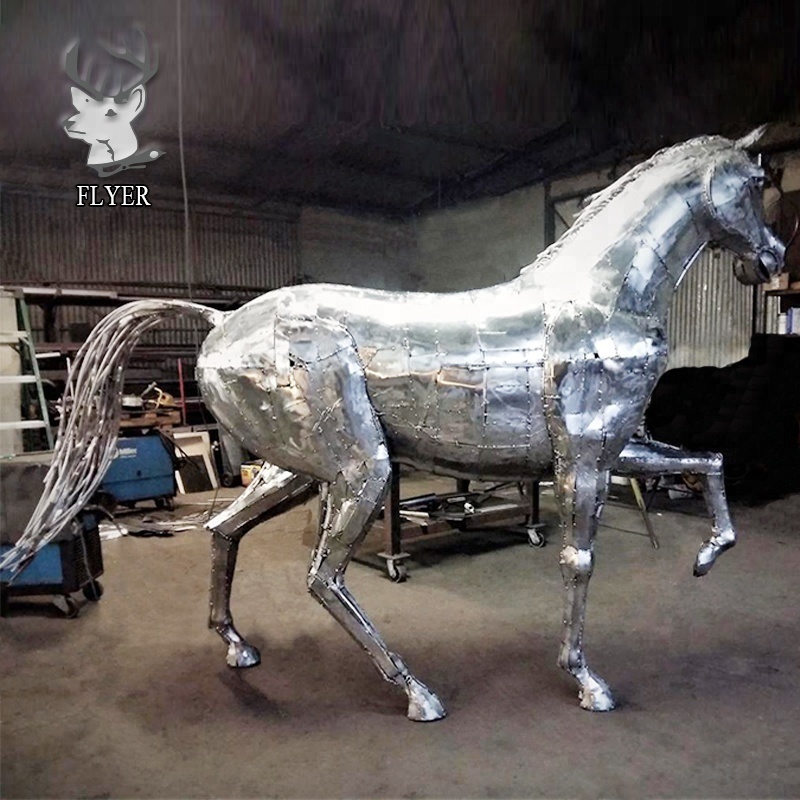 Outdoor metal garden sculpture crafts large polished stainless steel bull sculpture for sale