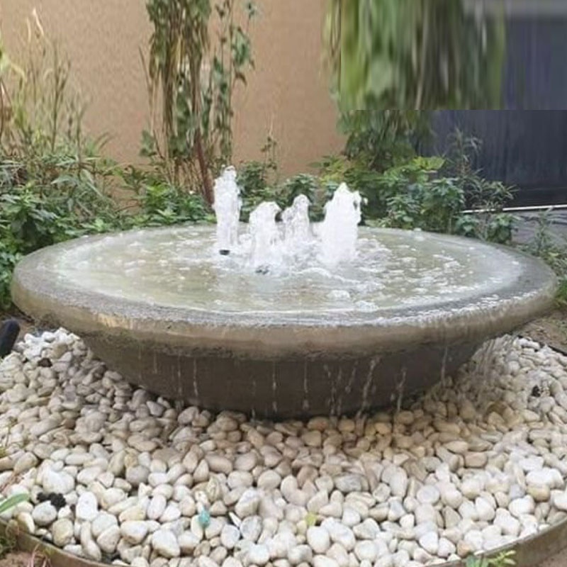 Factory Customized Outdoor Black Marble Stone Bowl Water Fountain Black Granite Bowl Fountain