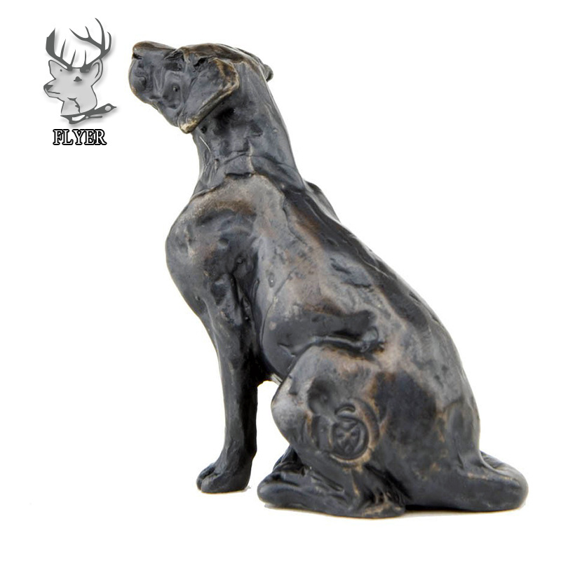 Hot sale bronze sculpture dog home decor cast brass dog statue