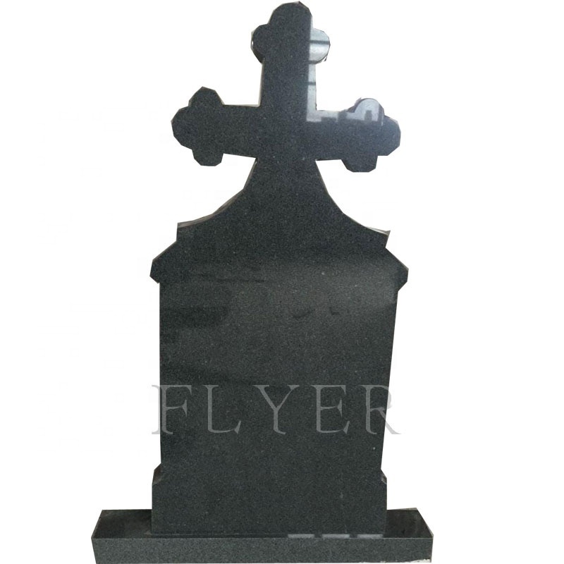 Memorial Absolutely Black Granite Grave Stone Polished China Black Granite Monument Tombstone Russia Black Granite Tombstone