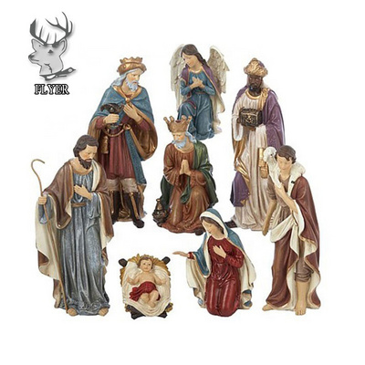 Catholic church religious resin life size christmas nativity sets statues