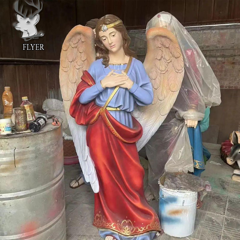 Church Decoration Fiberglass Resin Life Size Christ Baby Jesus Birth Figure Nativity Sculpture Religious Nativity Set Statue