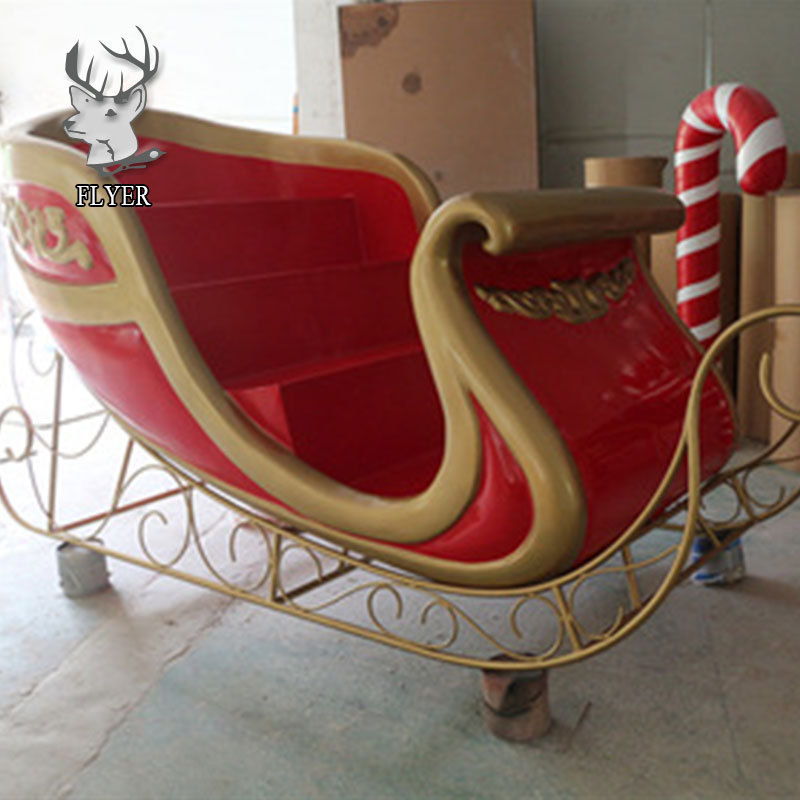 Christmas decorative santa sleigh hand made large outdoor decorative santa sleigh