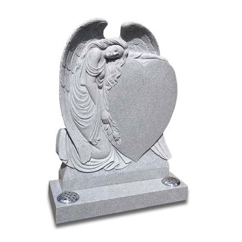 Hand Carving Black Granite Headstone For Baby Grave Free Angel Baby Headstones Memorial