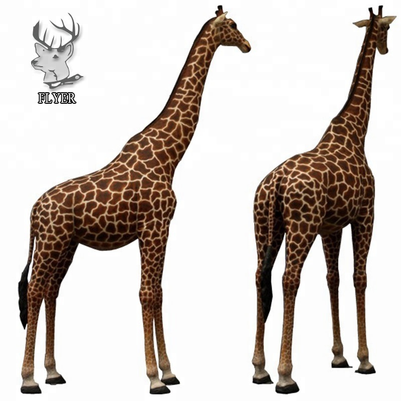 2023 Hot sale outdoor life size Fiberglass giraffe statue for sale