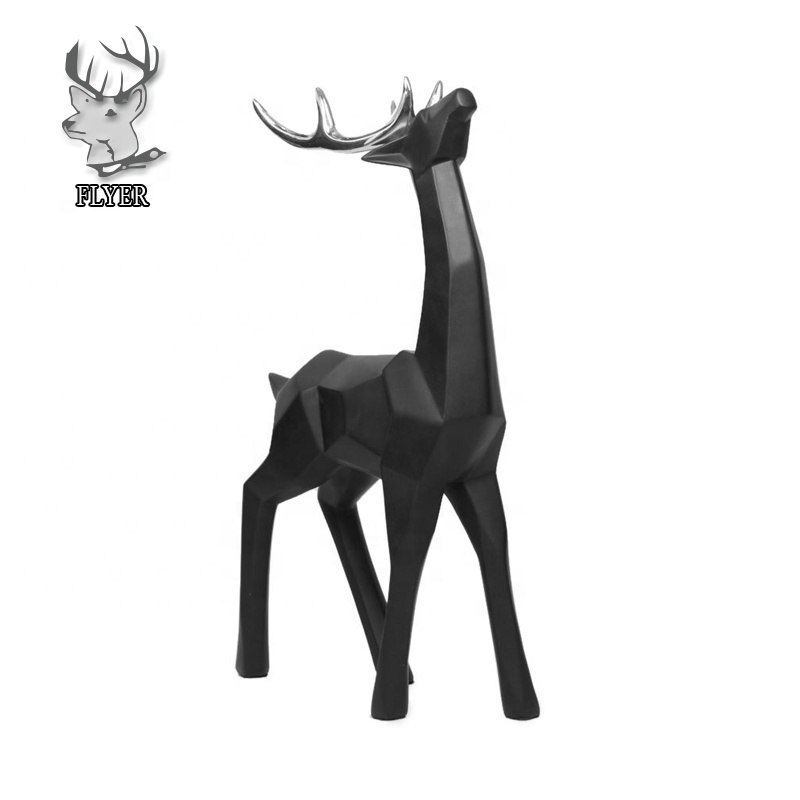 China factory direct supply life size high quality resin fiberglass reindeer statues in sculpture with low price