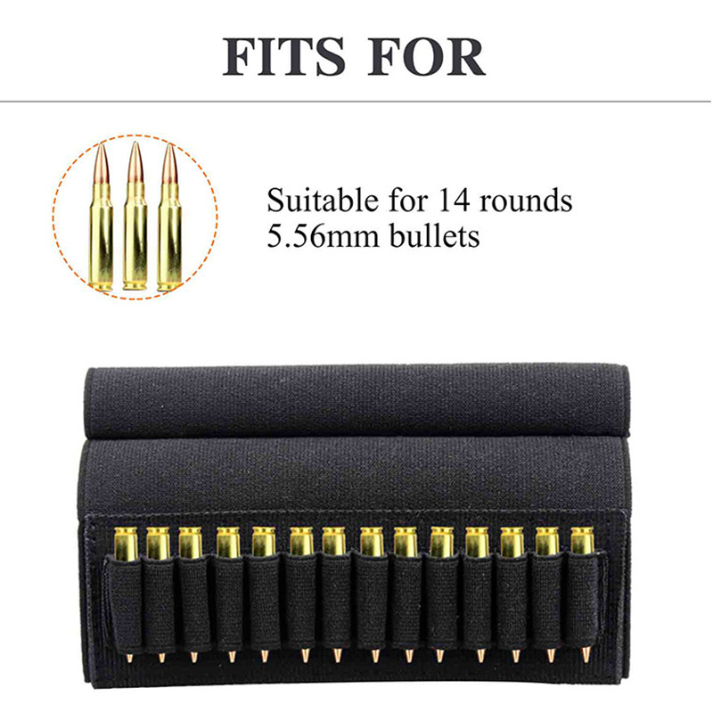 OBSHORSE Custom Elastic Cartridges Tactical  Holder With Bullet  Cartridge Ammo Holder