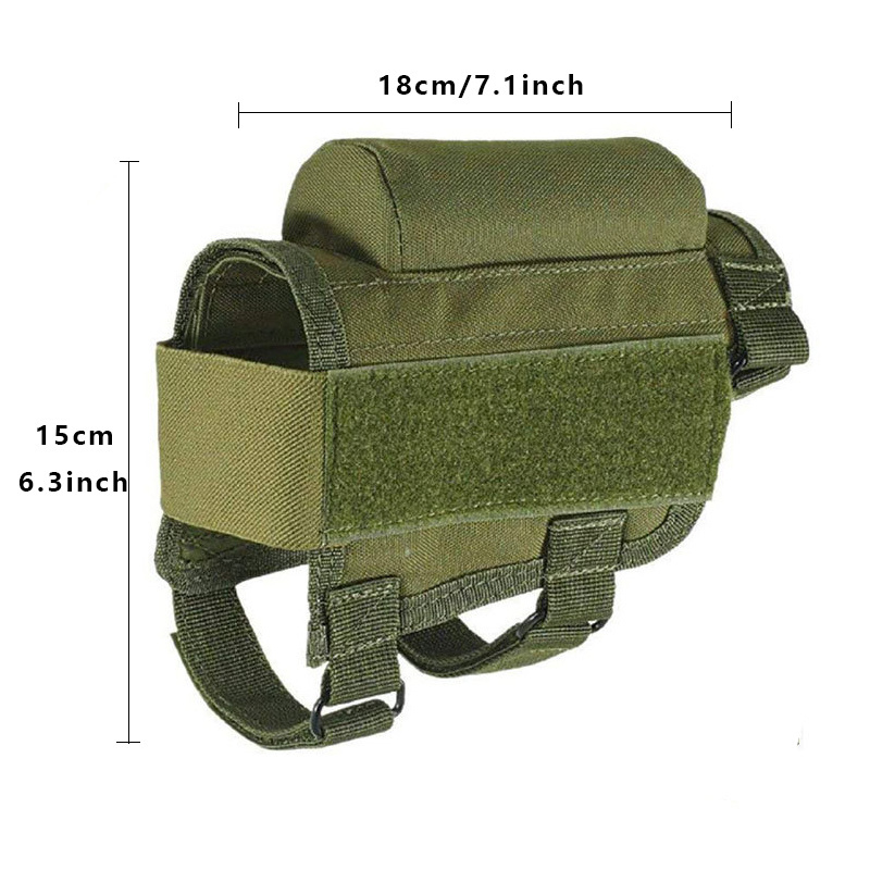 Adjustable Tactical Ammo Holder Cheek Rest Pouch Pack With Custom Cartridges Bullet Ammo Carrier