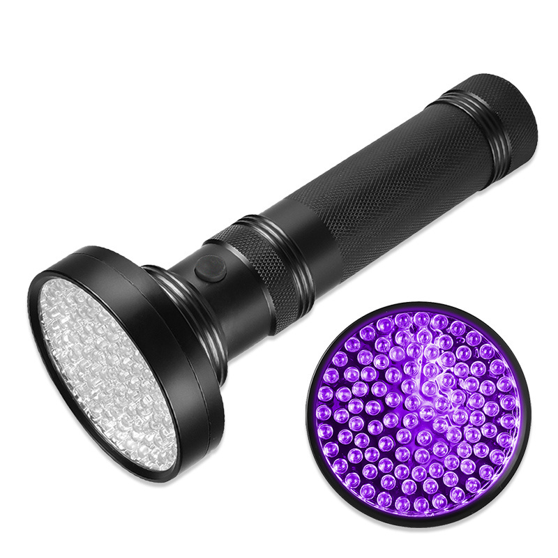 OBSHORSE Taschenlampe Linterna UV 100 LED Flashlight 395nm Black Light UV Flashlight