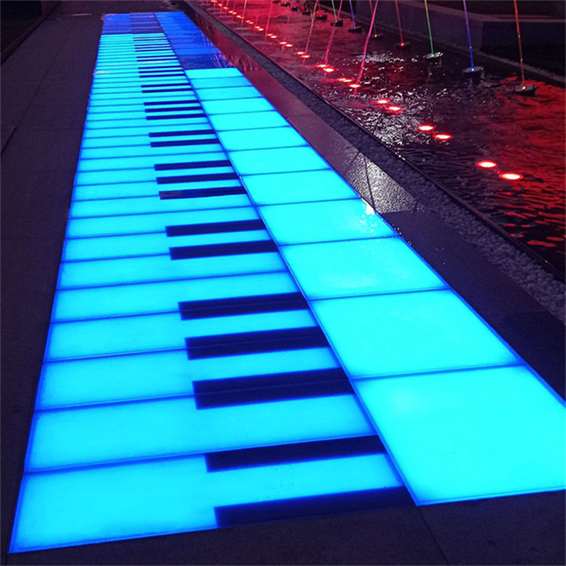 big led foot step light up interactive piano music keyboard