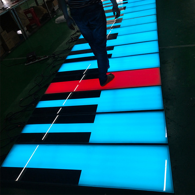 Factory customizable induction interactive floor piano 100 30cm giant floor piano dance floor BestSuppliers