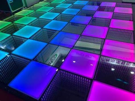 3d Light Infinity Mirror Video Display Nightclub Pixel Rgb Glass Disco Night Club Dmx Color Led panel Dance Floor