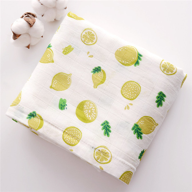 Baby muslin bamboo fiber blanket infant bath towel newborn blanket swaddle