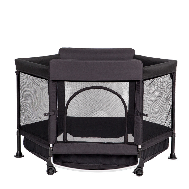 2022 new style multi-functional metal infant baby crib and baby playpen