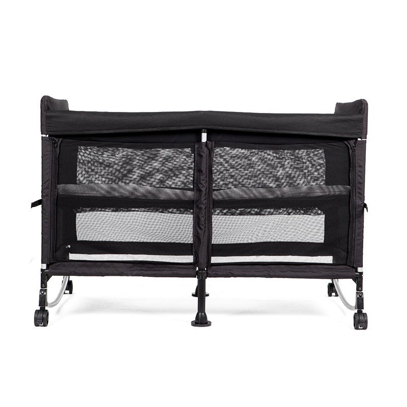 2022 new style multi-functional metal infant baby crib and baby playpen